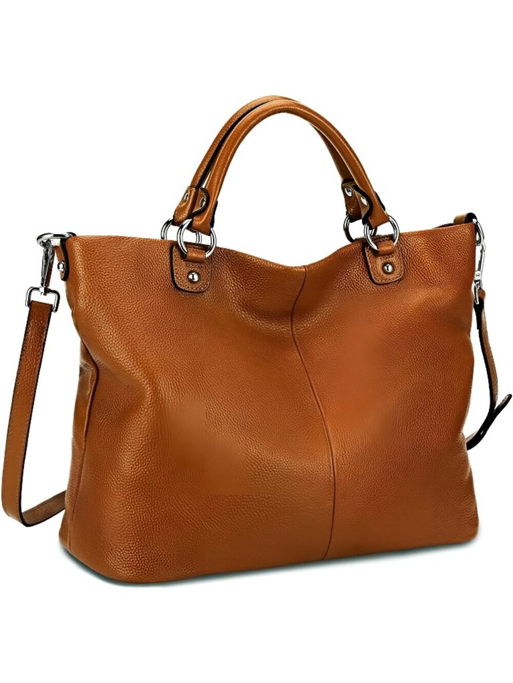 Women's Soft Leather Tote Bag, Top Satchel Purses and Handbags